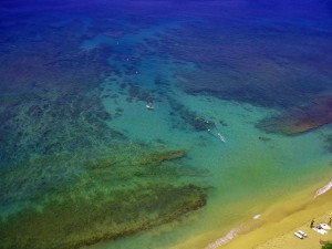Honokowai Beach arial view with Tiny Bubbles Scuba in Maui